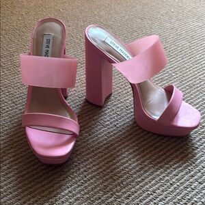 Steve Madden Pink Kara Platform Heels
